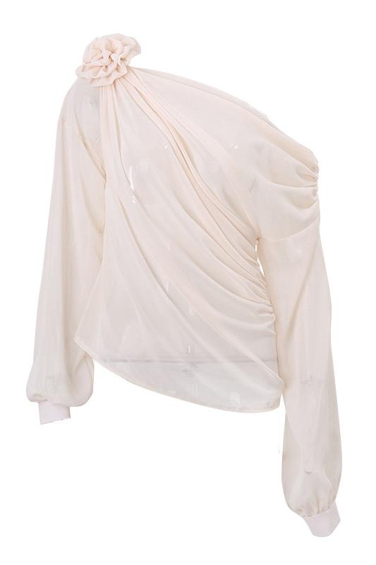 Sheila Flower Asymmetrical Top-CALLISTARI