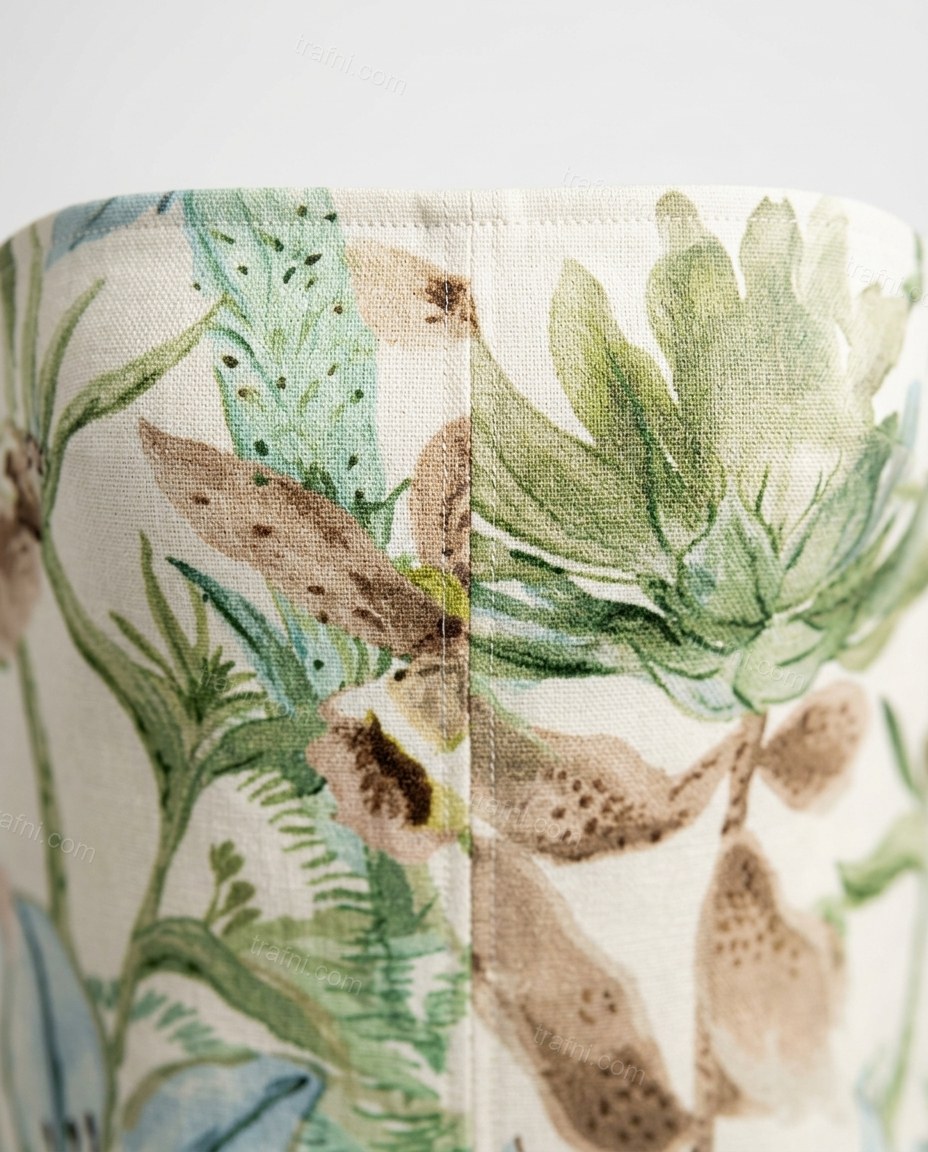 Off-white Mini Strapless Dress, close-up of green and brown accents, strapless design and flared skirt, by trafni.com