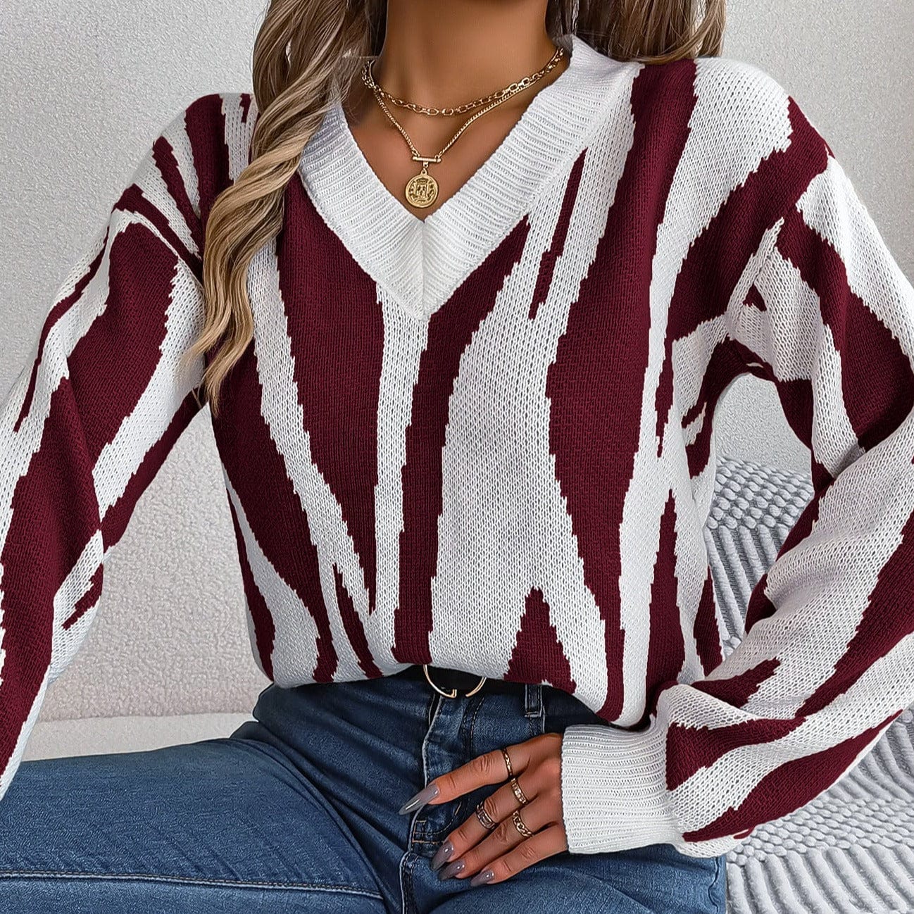 Astridh Knitted Sweater-Mesadic