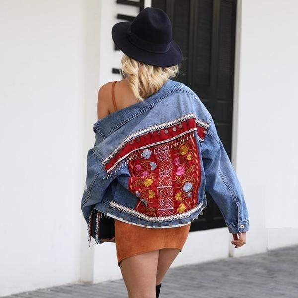 Gypsy Dancer Denim Jacket - wickedafstore