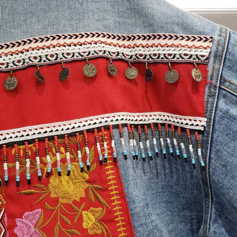 Gypsy Dancer Denim Jacket - wickedafstore
