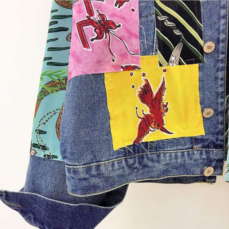 wickedafstore Eisley Patch Denim Jacket