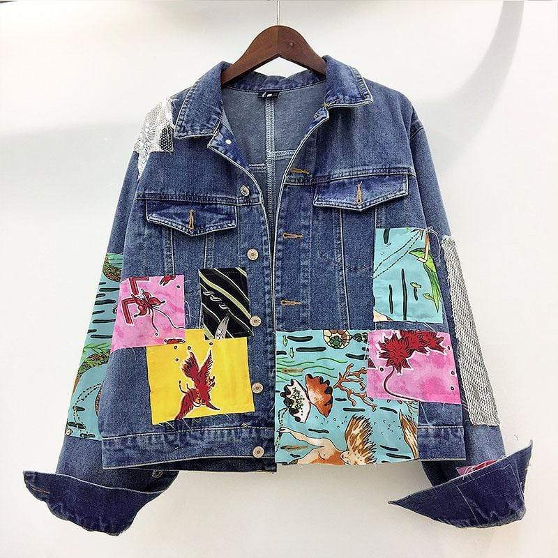 wickedafstore Eisley Patch Denim Jacket