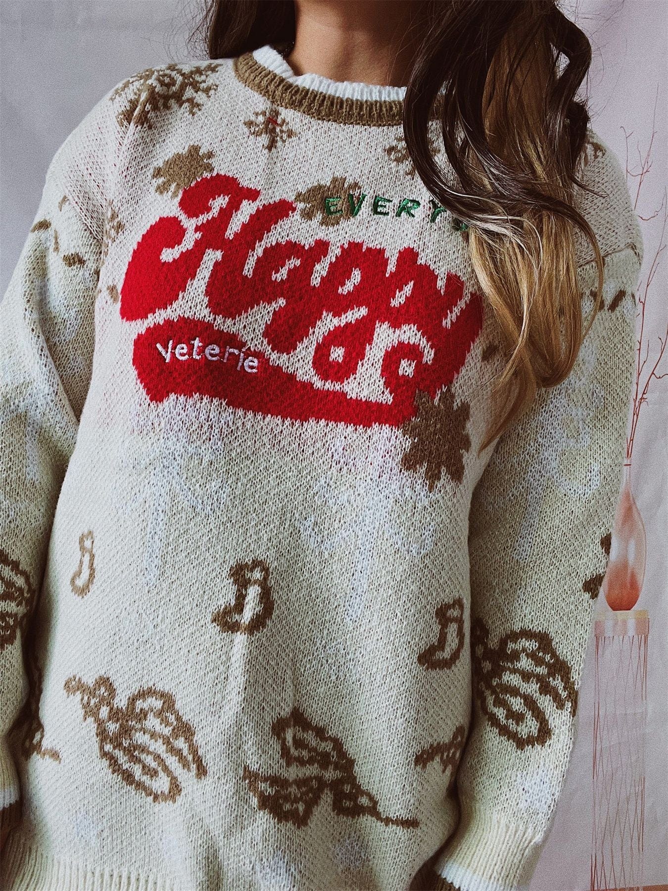 Everyday Happy Christmas Sweater-Mesadic