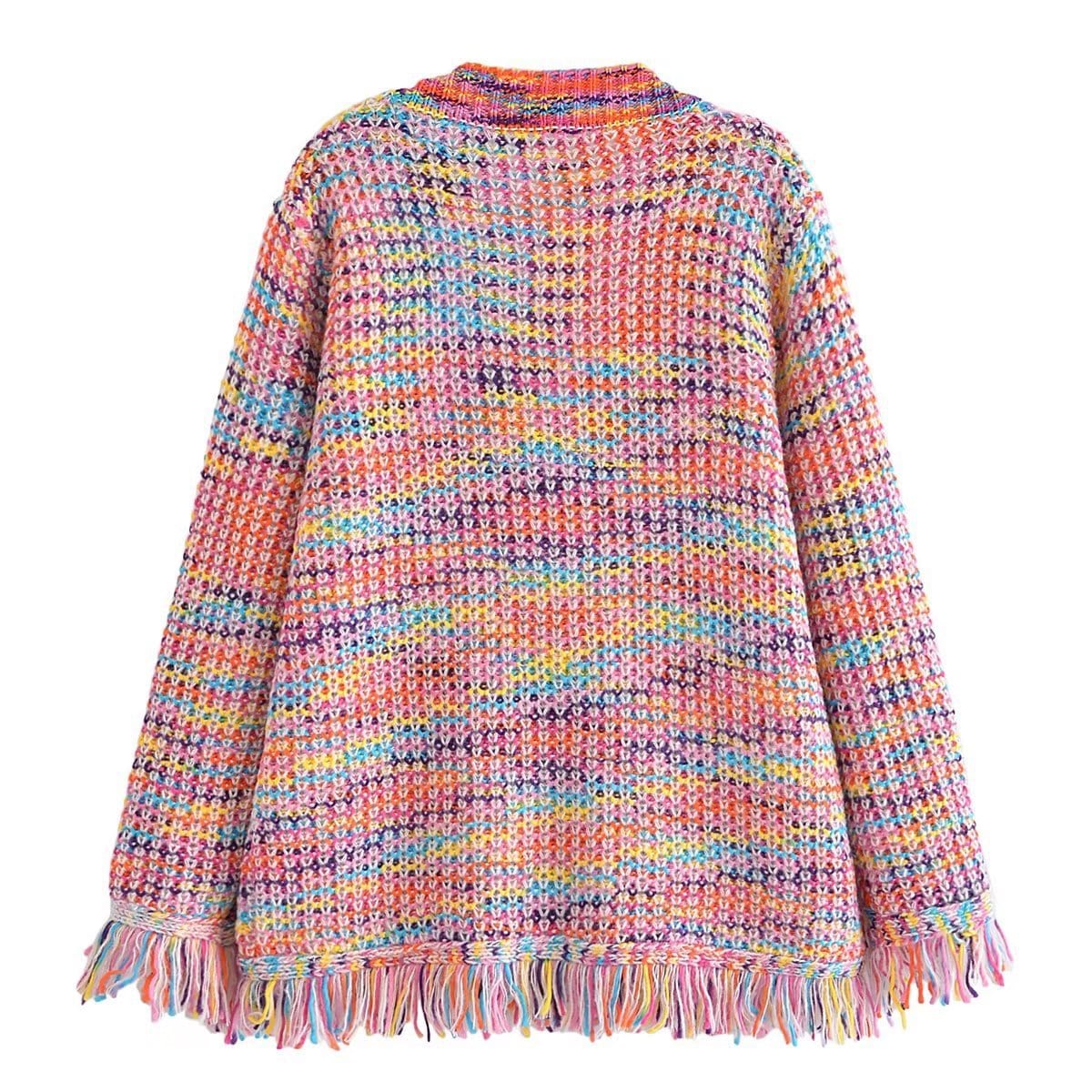 wickedafstore Henrietta Rainbow Cardigan