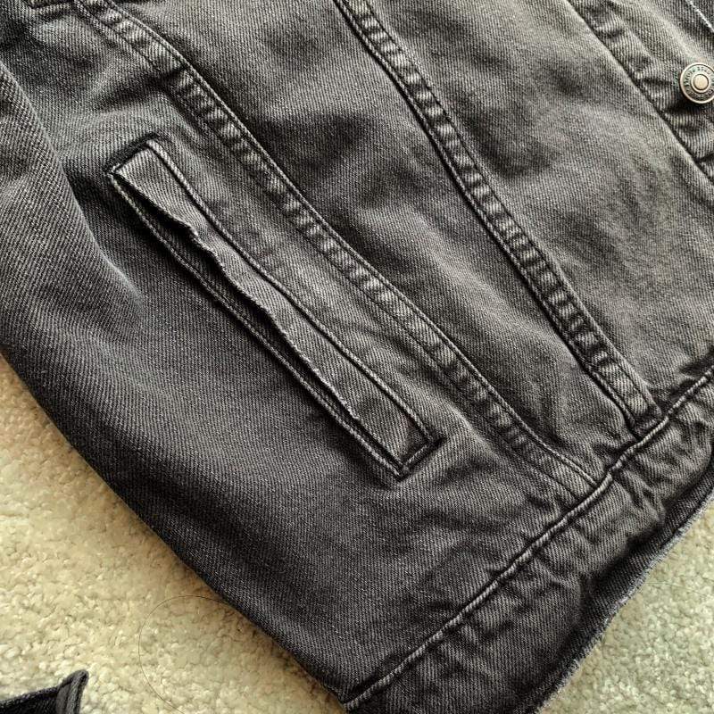 wickedafstore Rainey Embroidered Denim Jacket