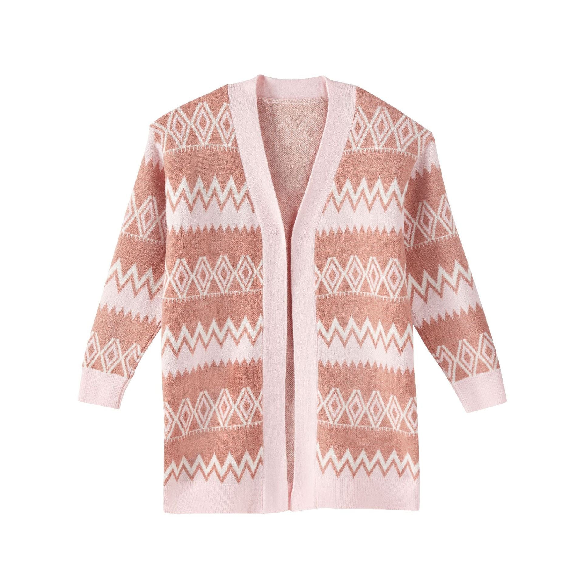 Claire Geometric Print Cardigan-Mesadic