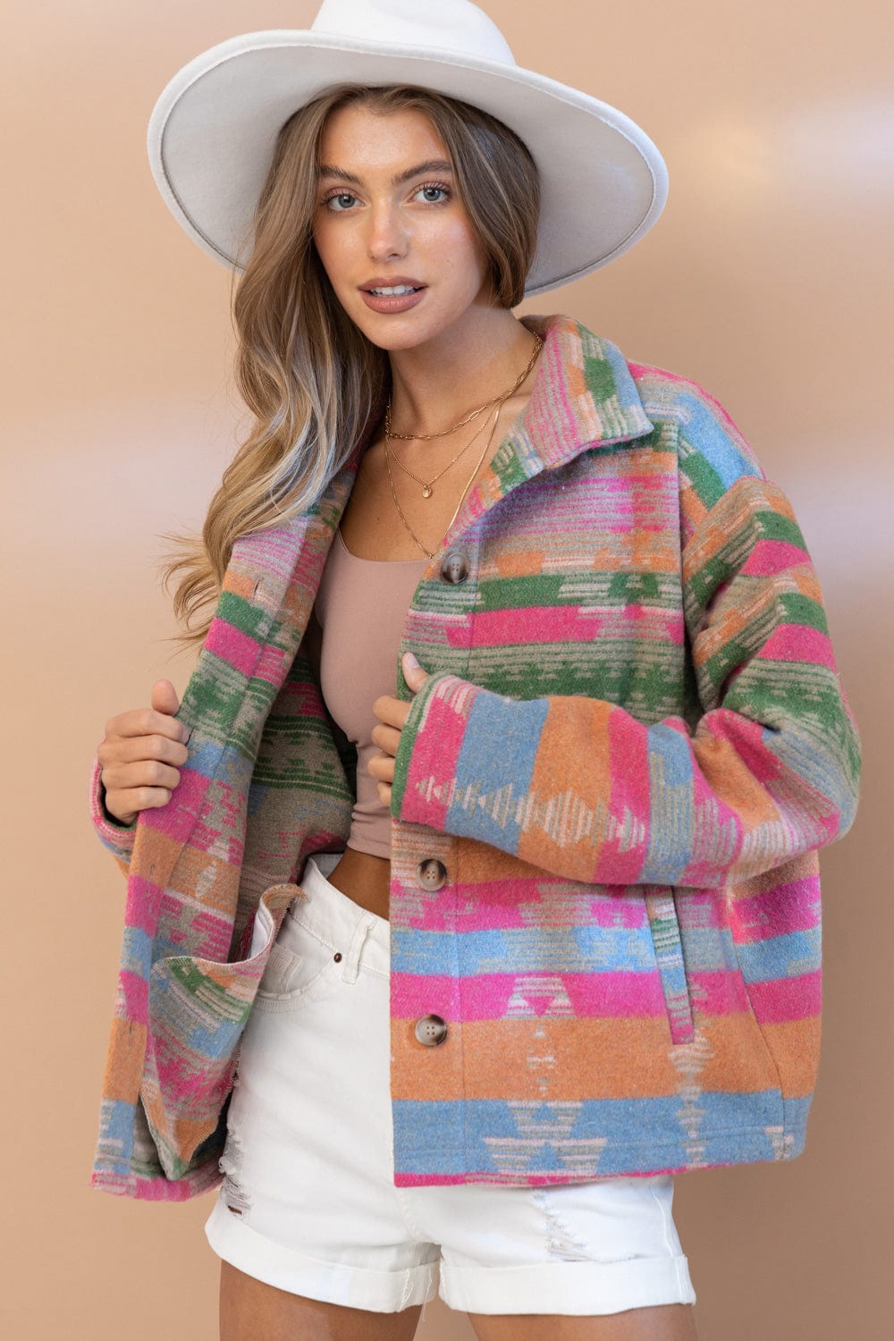 Claudine Aztec Boho Jacket-CALLISTARI