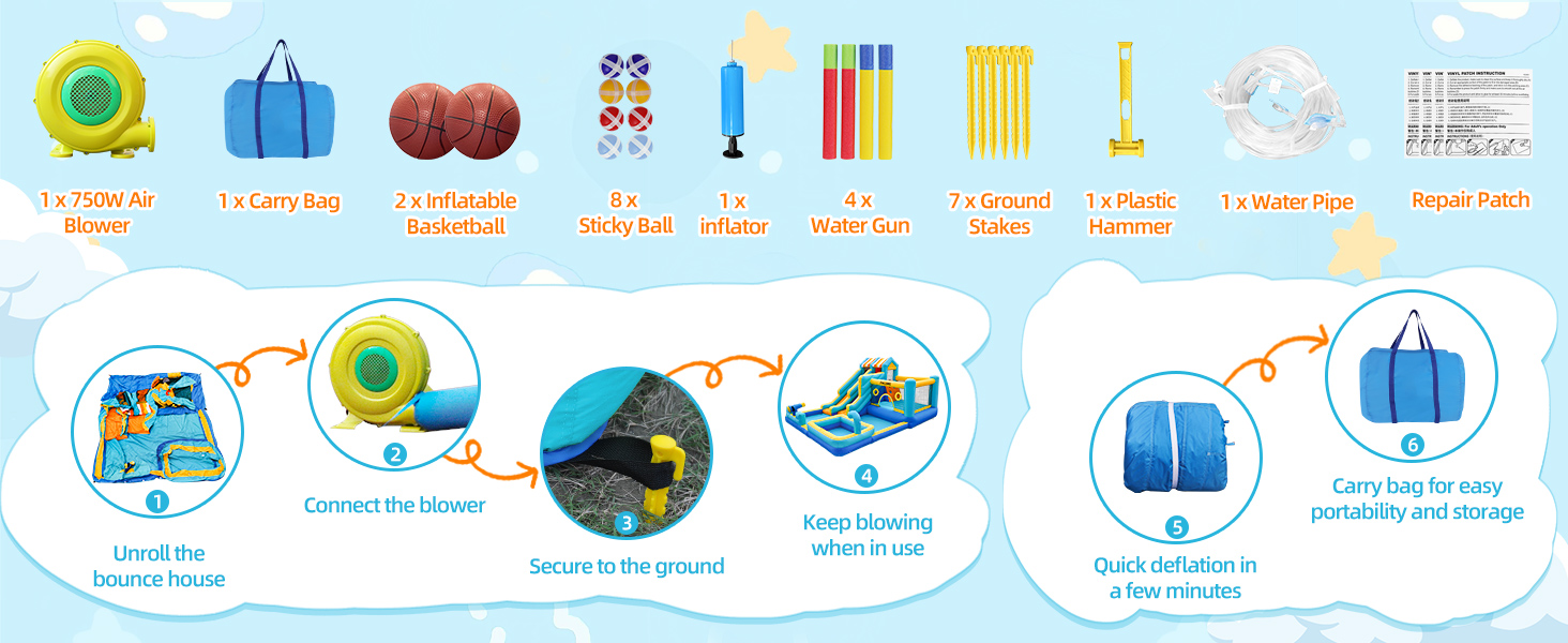 inflatable water slide