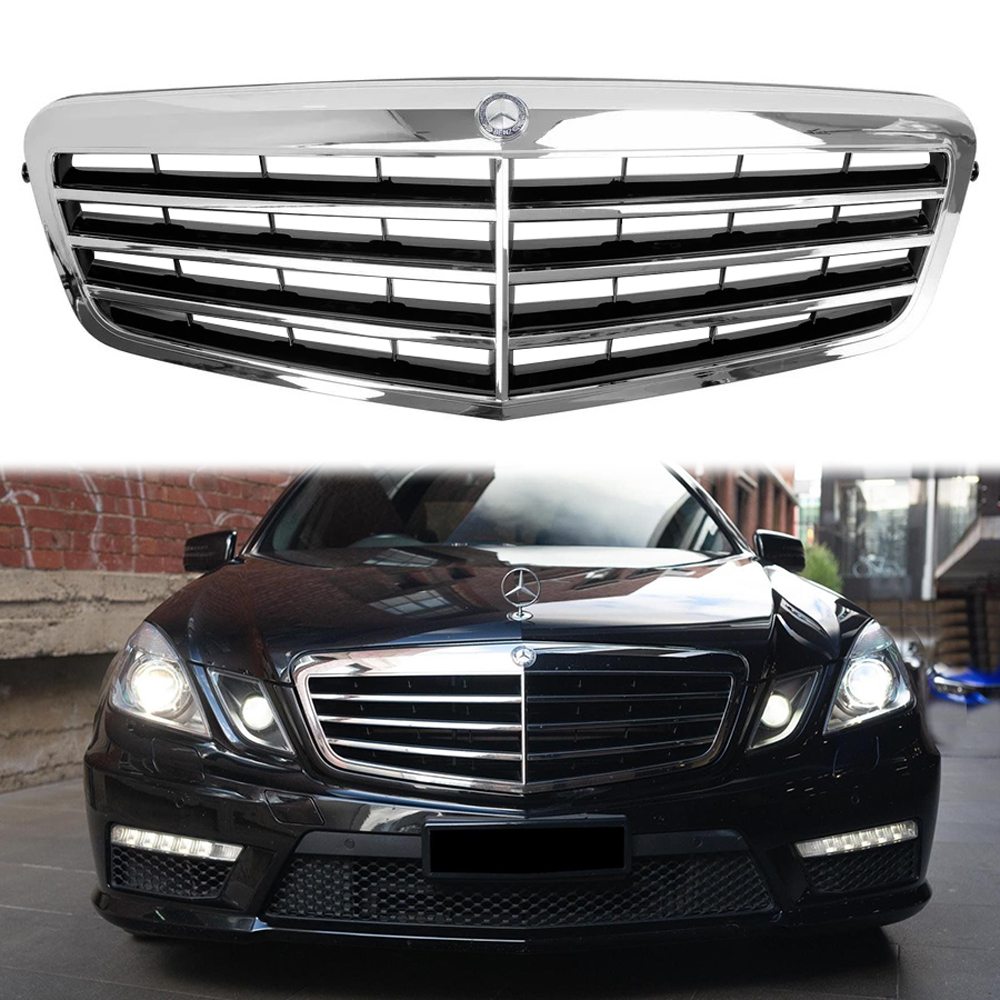 Grill For 2010-2013 Mercedes Benz W212 E-Class E550 E350 E63 Grille With Emblem
