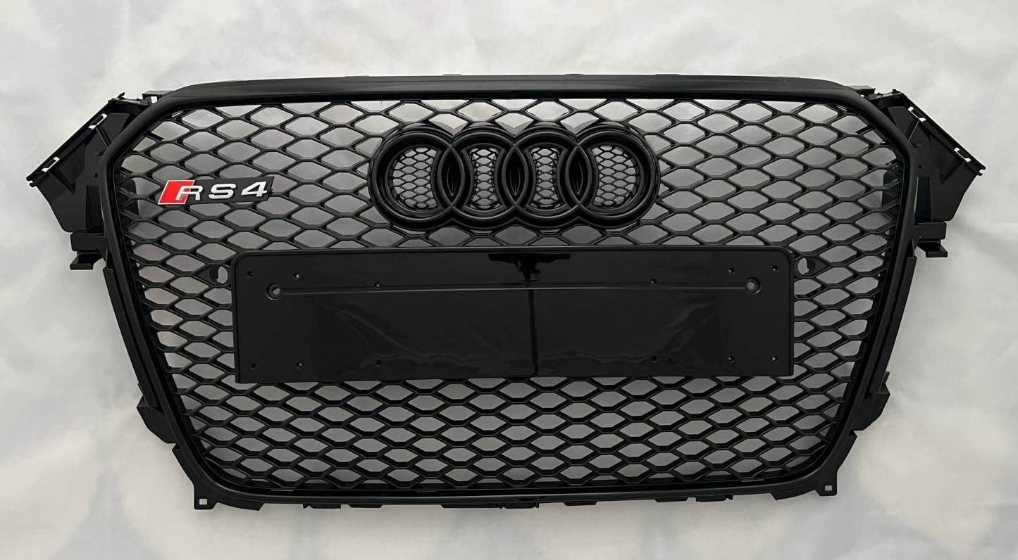 For 2013-2015 Audi A4 S4 B8.5 Grill RS4 Style Front Grille Honeycomb Radiator