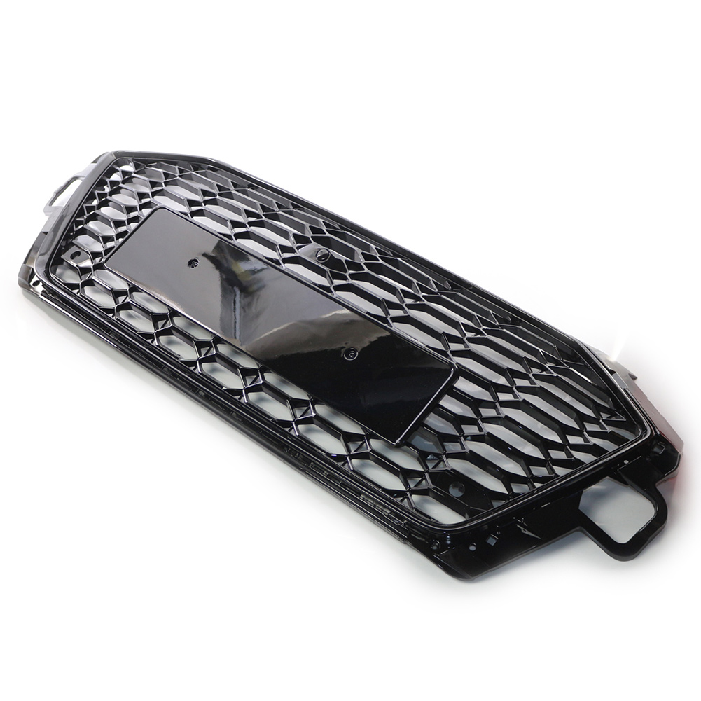 For 2020-2022 Audi A4 S4 B9.5 RS4 Style Front Grille Honeycomb Grill Gloss Black