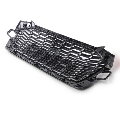 For 2020-2022 Audi A4 S4 B9.5 RS4 Style Front Grille Honeycomb Grill Gloss Black