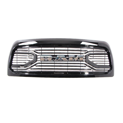For 2013-2018 Dodge Ram 2500 3500 Grill Big Horn style Front Grille Gloss Black + Chrome Letter