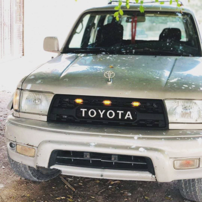 For 1996-2002 Toyota 4Runner Grill Front Grille Mesh with LED Light & Letters