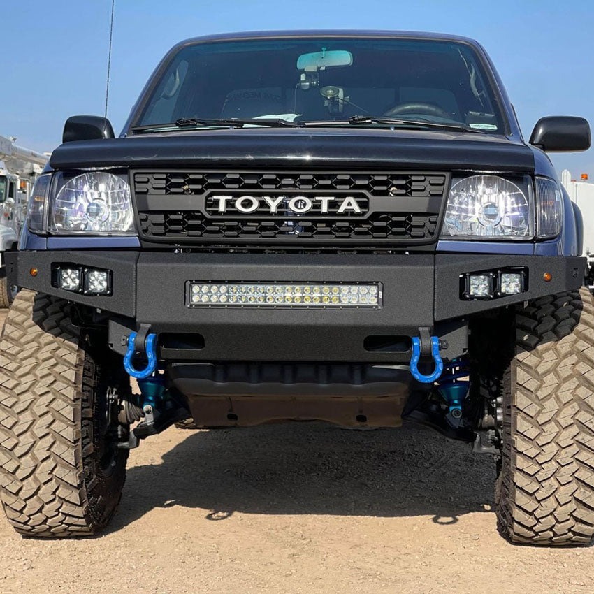 For 1997-2000 Toyota Tacoma Front Grill Grille With Letters Matte Black