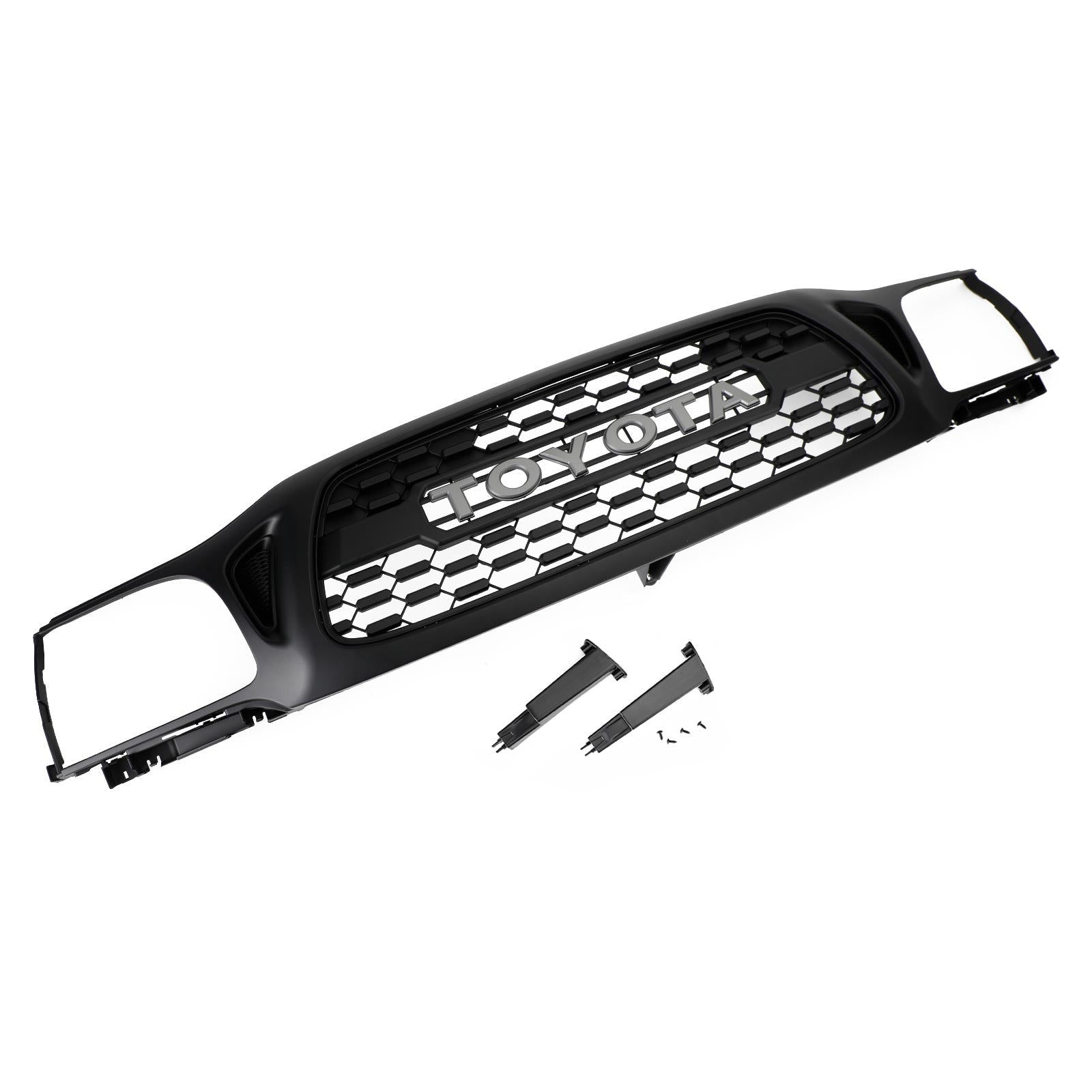 For 2001-2004 Toyota Tacoma Front Grill Grille With Letter Matte Black