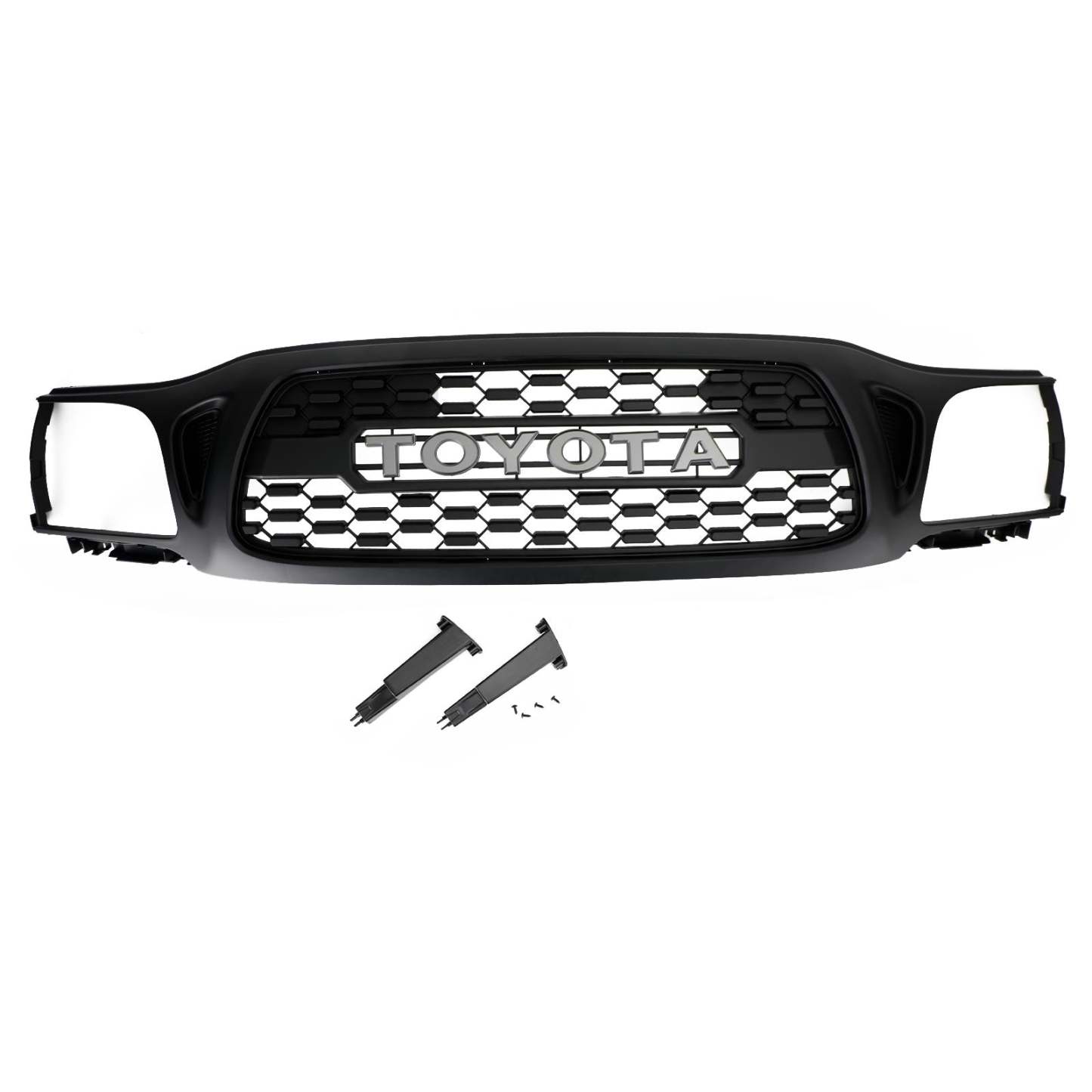 For 2001-2004 Toyota Tacoma Front Grill Grille With Letter Matte Black