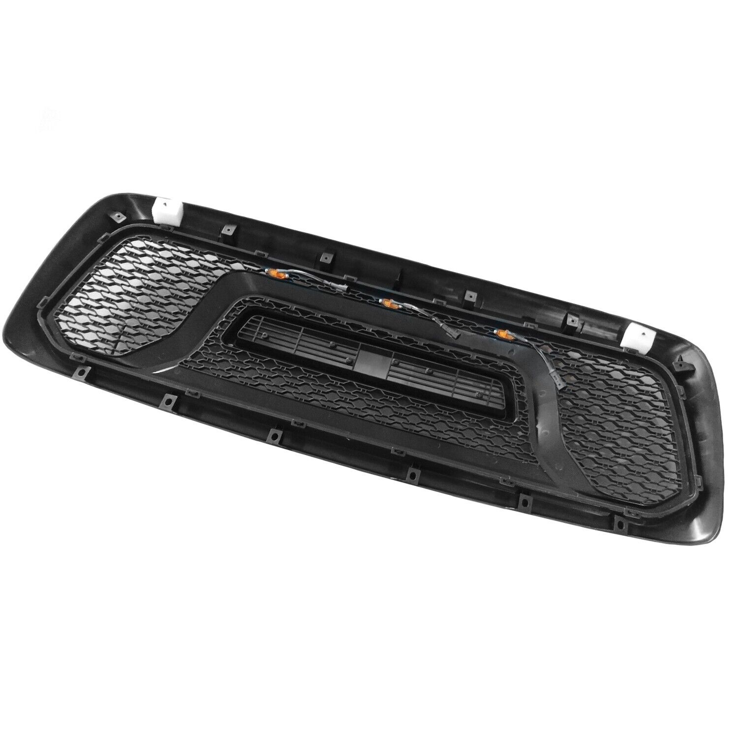 For 2002-2005 Dodge RAM 1500 Grill Rebel Style Front Grille with Letters Matte Black