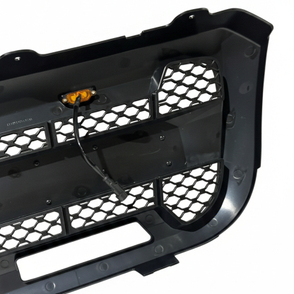 For 2004-2011 Ford Ranger Raptor Style Grill Front Bumper Matte Black Grille W/ LED Light