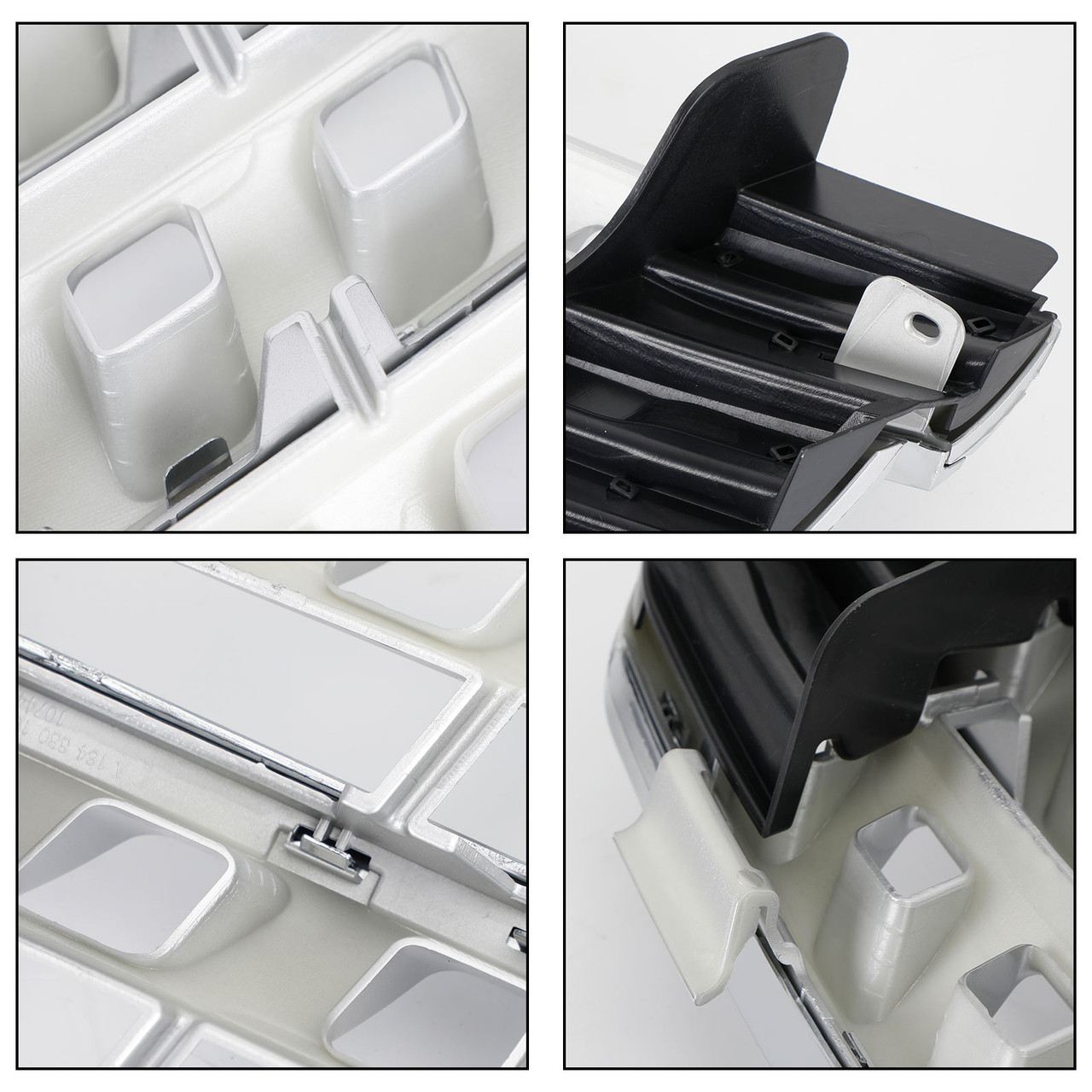 For 2005-2008 Mercedes Benz W164 ML-Class ML320 ML350 ML500 ML550 Grill Front Grille Chrome+Silver