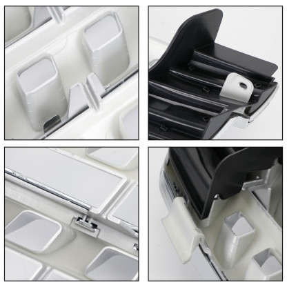 For 2005-2008 Mercedes Benz W164 ML-Class ML320 ML350 ML500 ML550 Grill Front Grille Chrome+Silver