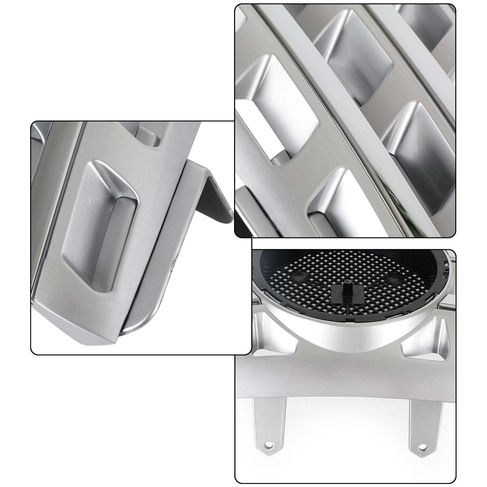 For 2005-2008 Mercedes Benz W164 ML-Class ML320 ML350 ML500 ML550 Grill Front Grille Chrome+Silver