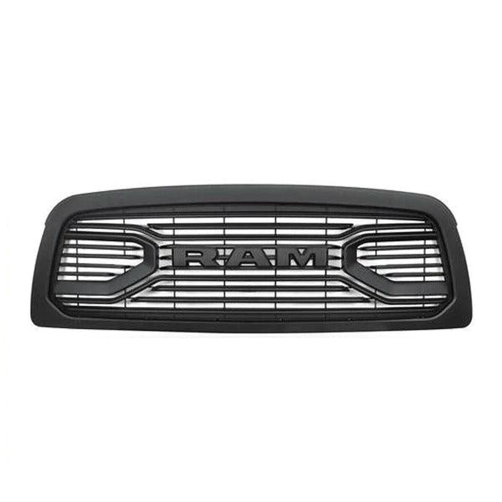 For 2009-2012 Dodge RAM 1500 Grill Front Big Horn Style Grille Matte Black