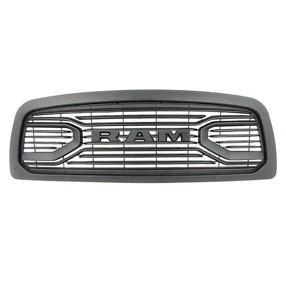 For 2009-2012 Dodge RAM 1500 Grill Front Big Horn Style Grille Matte Black