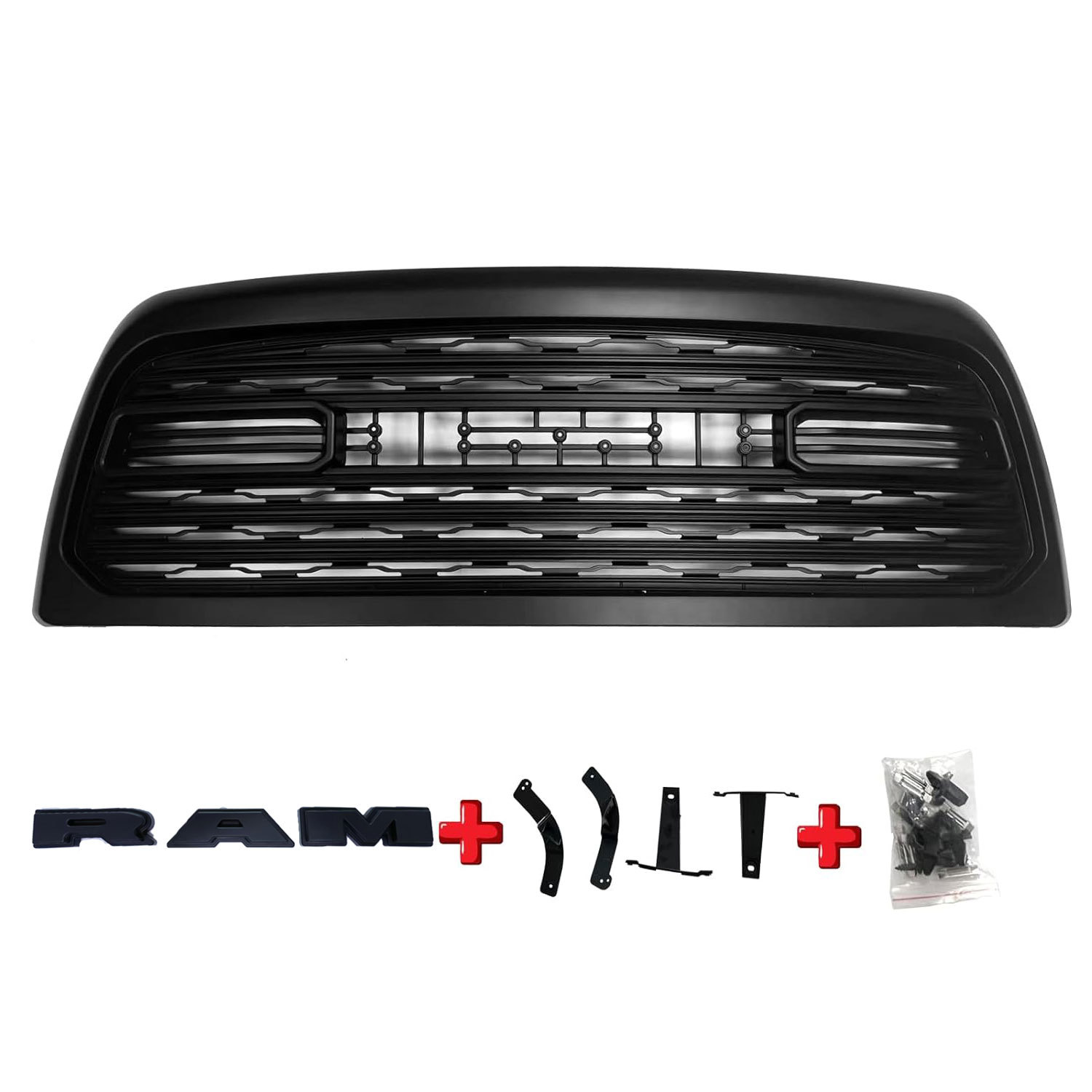 For 2009-2012 Dodge Ram 1500 Grill Upgrade Limited Style Front Grille Matte Black