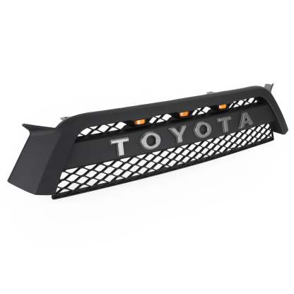 For 2010-2013 Toyota 4Runner Grill Front Grille Mesh with LED Light & Letters