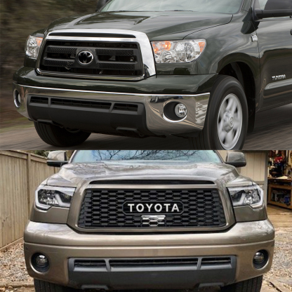 For 2010-2013 Toyota Tundra Trd Pro Grill Front Grille With Letter Matte Black