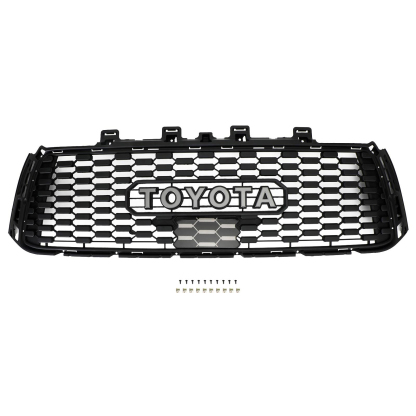 For 2010-2013 Toyota Tundra Trd Pro Grill Front Grille With Letter Matte Black