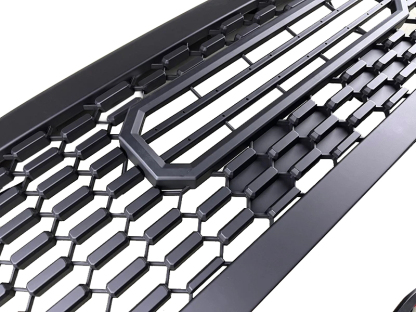 For 2010-2018 Toyota Sequoia Grill Matte Black Front Grille Mesh With Letters