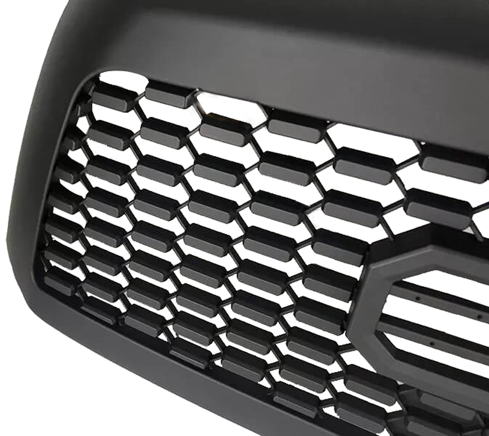 For 2010-2018 Toyota Sequoia Grill Matte Black Front Grille Mesh With Letters