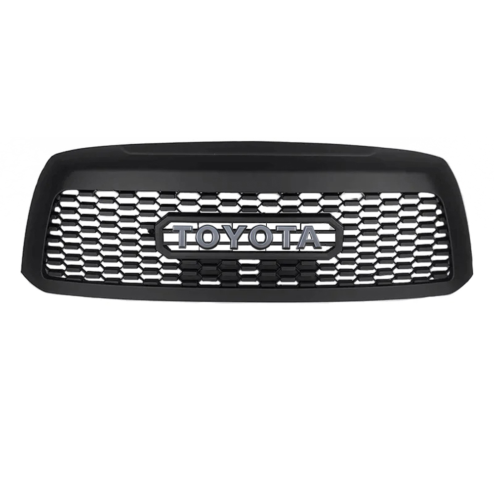 For 2010-2018 Toyota Sequoia Grill Matte Black Front Grille Mesh With Letters