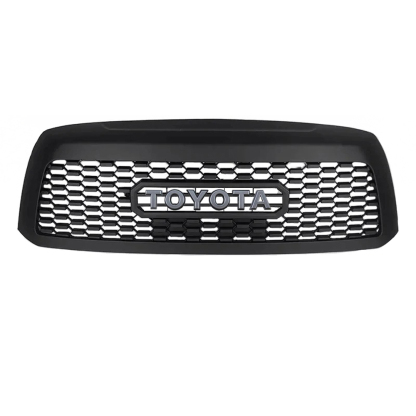 For 2010-2018 Toyota Sequoia Grill Matte Black Front Grille Mesh With Letters