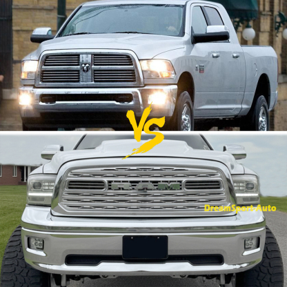 Chrome Front Grill For 2013-2018 Dodge Ram 2500 3500 Grille LTD Style Mesh with Letter