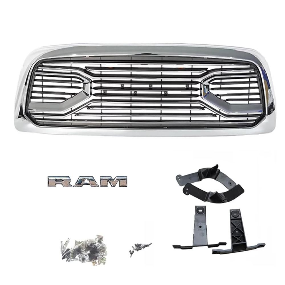 For  2013-2018 Dodge Ram 2500 3500 Grille Big Horn Style Front Grill with Letter Chrome