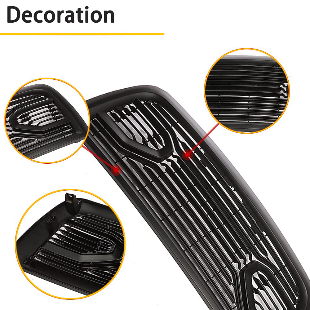 For 2013-2018 Dodge Ram 2500 3500 Grille Big Horn Style Front Grill with Led Light