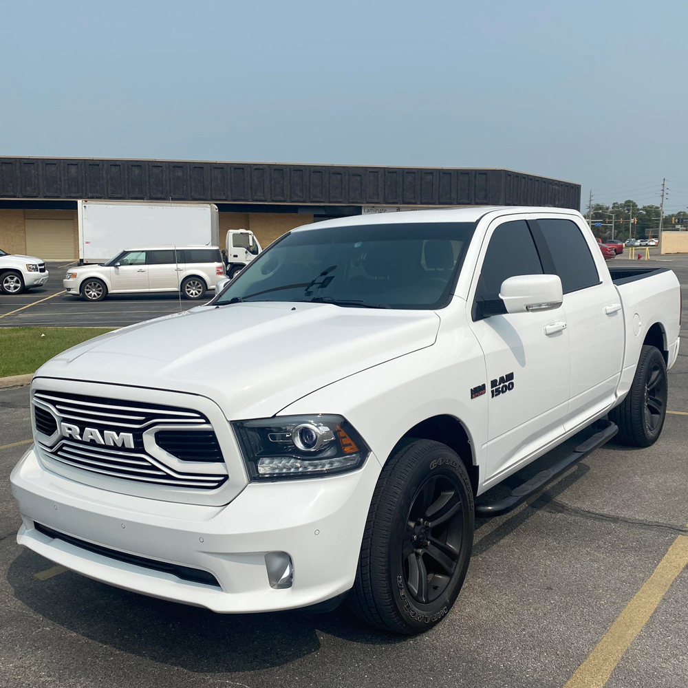 For 2013-2018 Dodge Ram 1500 Front Grille Big Horn Style Grill Bright White