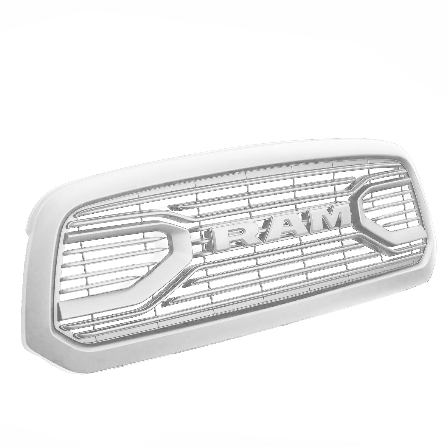 For 2013-2018 Dodge Ram 1500 Front Grille Big Horn Style Grill Bright White