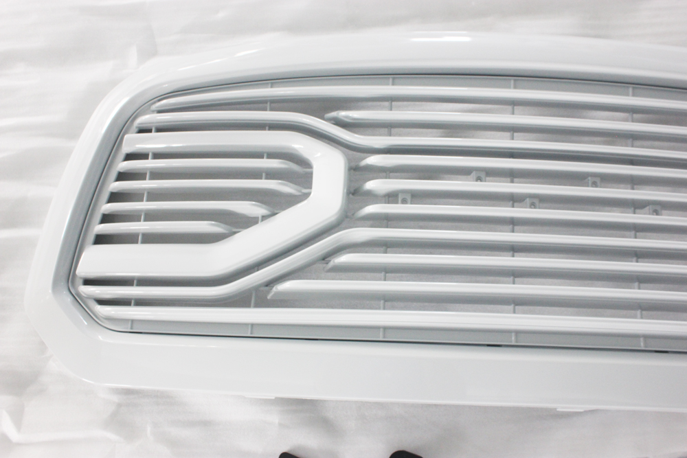 For 2013-2018 Dodge Ram 1500 Front Grille Big Horn Style Grill Bright White