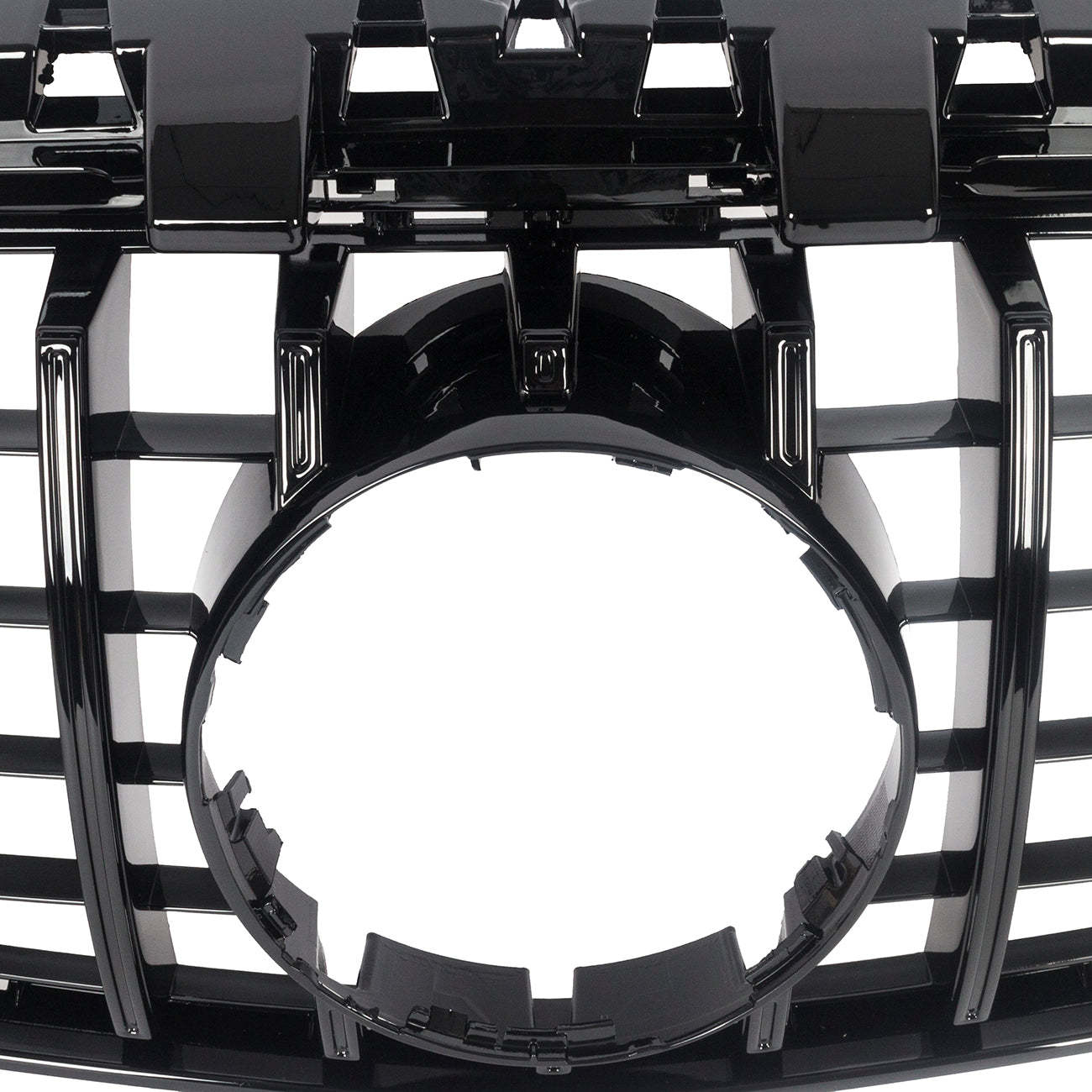 For 2013-2019 Mercedes Benz W117 C117 CLA-Class GT R Front Grill Grille with Emblem Gloss Black