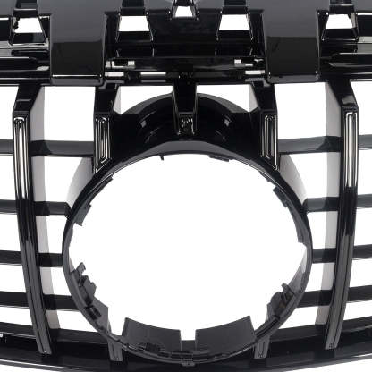 For 2013-2019 Mercedes Benz W117 C117 CLA-Class GT R Front Grill Grille with Emblem Gloss Black