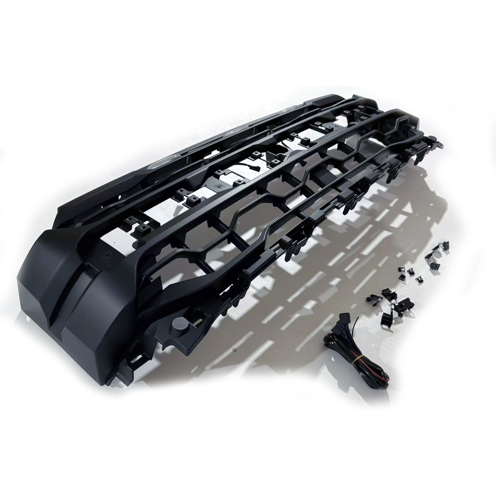 For 2021-2023 F150 Front Grill Upgrade 2024 Raptor Look Style Grille Hood With Letter & LED Light