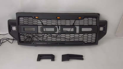 For 2020-2022 F250 F350 F450 F550 Super Duty Raptor Style Front Grille Grill With LED Lights Matte Black