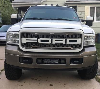 For 2005-2007 F250 F350 Ford Super Duty Grill Front Raptor Style Grille With Letters
