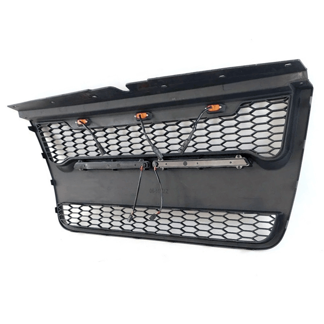 For 2006-2010 Ford Explorer Grill Matte Black Front Grille with LED Light & Letters