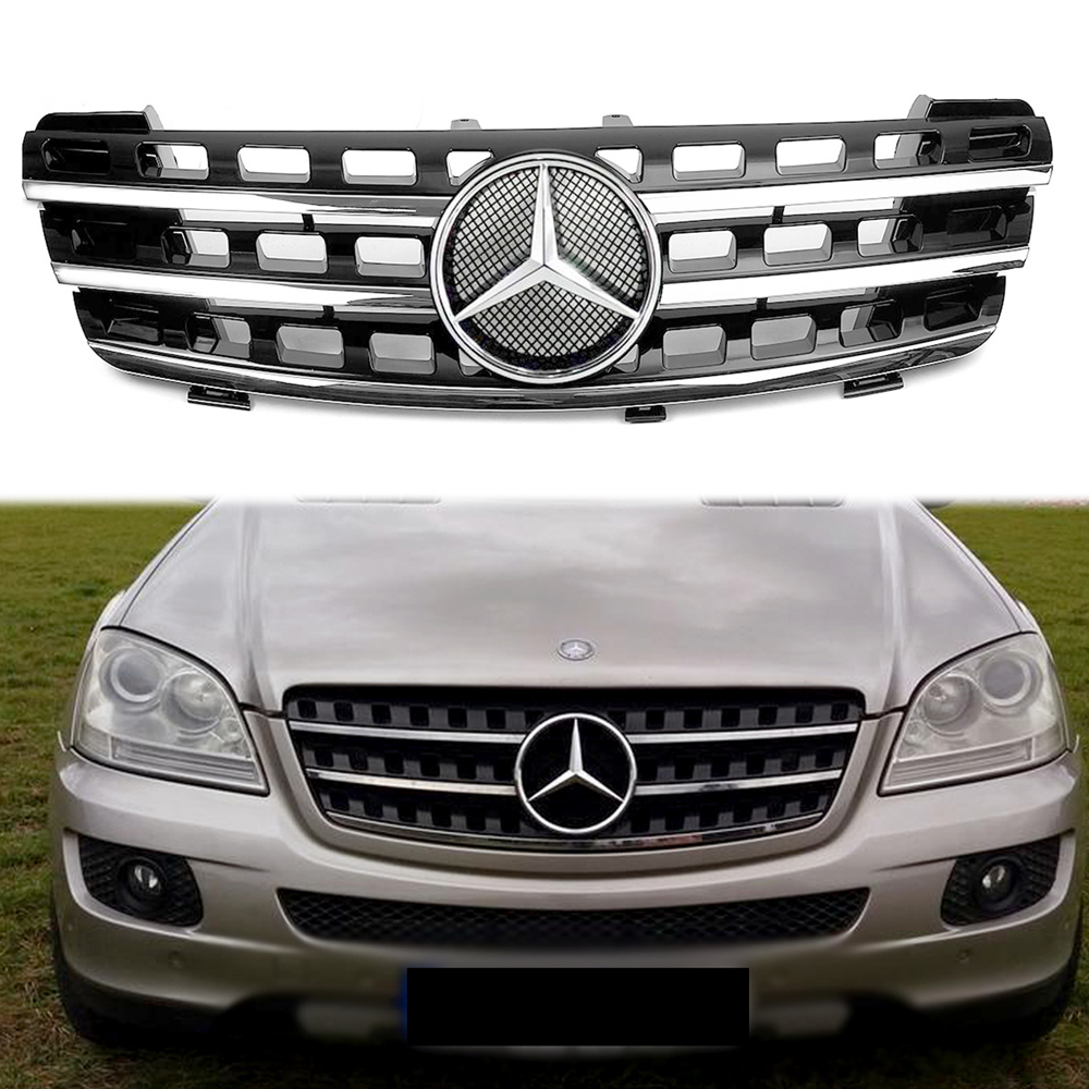 For 2005-2008 Mercedes Benz W164 ML-Class ML320 ML350 ML550 Grill Front Grille With Emblem